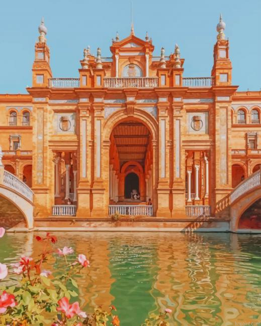 Plaza De Espana Seville New Painting By Numberss.png