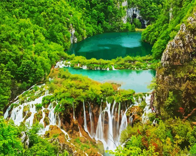 Plitvice National Park Croatia Painting By Numberss.png