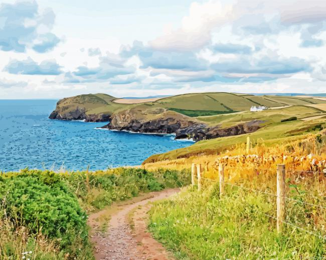 Plymouth South West Coast Path Paint By Numbers