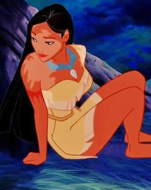 Pocahontas Disney Character Painting By Numberss.png