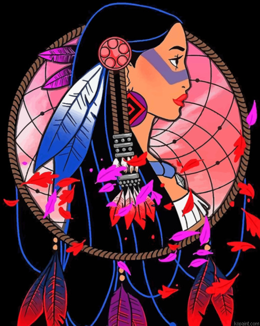 Pocahontas Dream Catcher Painting By Numberss.png