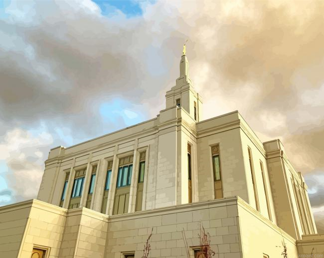 Pocatello Idaho Temple Usa Buildings Painting By Numberss.png