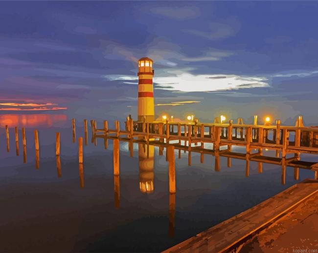 Podersdorf An See Lighthouse Building Painting By Numberss.png