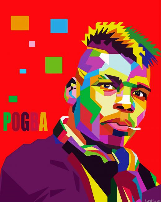Pogba Player Pop Art Painting By Numberss.png