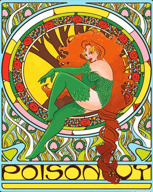 Poison Ivy Art Nouveau Painting By Numberss.png