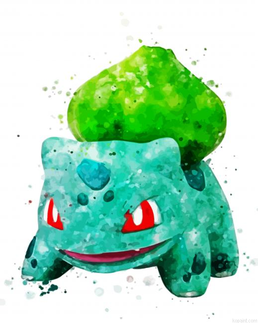 Pokemon Anime Bulbasaur Paint By Numbers.png