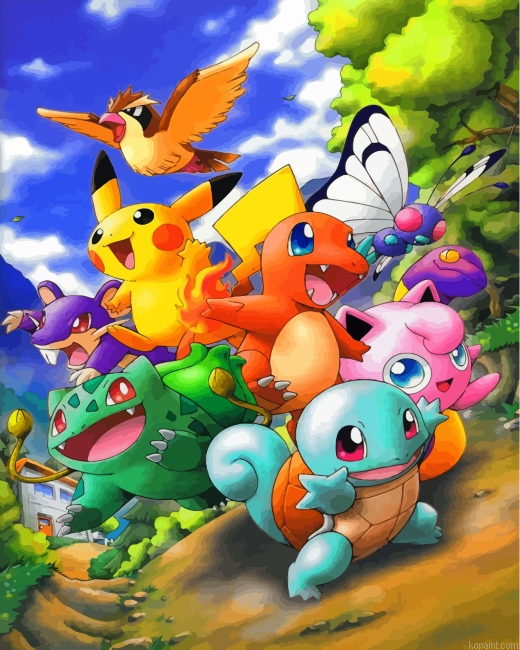 Pokemon Characters Painting By Numberss.png