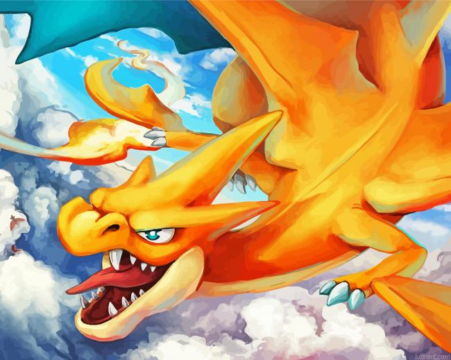Pokemon Charizard Painting By Numberss.png