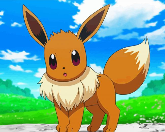 Pokemon Eevee Painting By Numberss.png