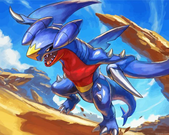 Pokemon Go Garchomp Painting By Numberss.png