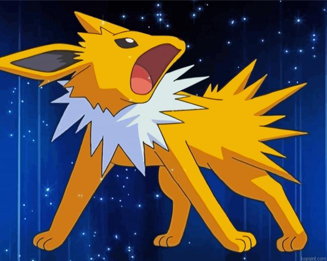 Pokemon Jolteon Paint By Numbers