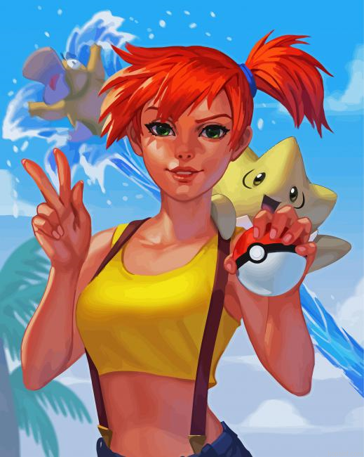 Pokemon Misty Art Painting By Numberss.png