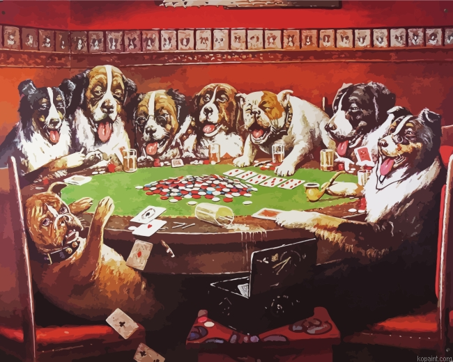 Poker Dogs Painting By Numberss.png
