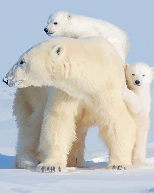 Polar Bear Mother Painting By Numberss.png