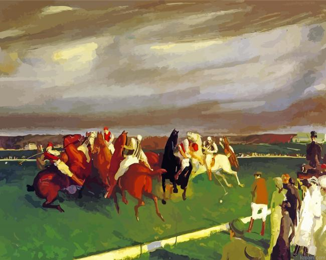 Polo At Lakewood By George Bellows Paint By Numbers