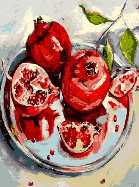 Pomegranate Fruit Painting By Numberss.png