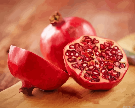 Pomerangranate Paint By Numbers
