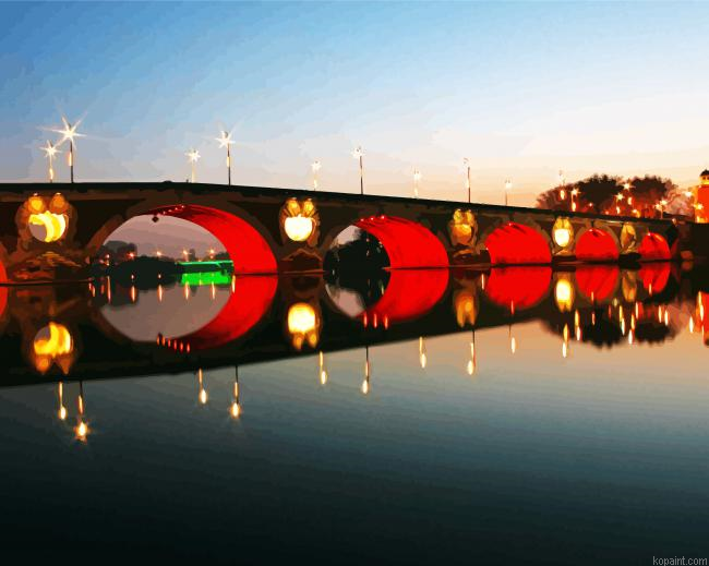 Pont Neuf Bridge Toulouse Paint By Numbers