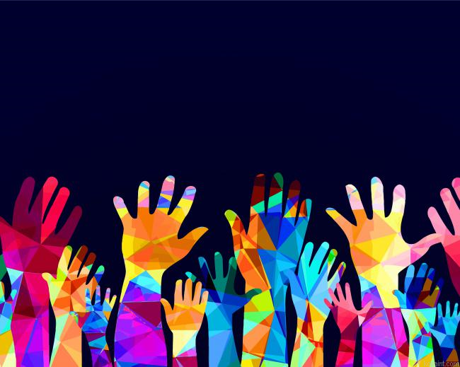 Pop Art Colorful Hands Art Painting By Numberss.png