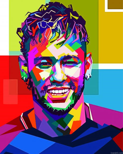 Pop Art Neymar Painting By Numberss.png
