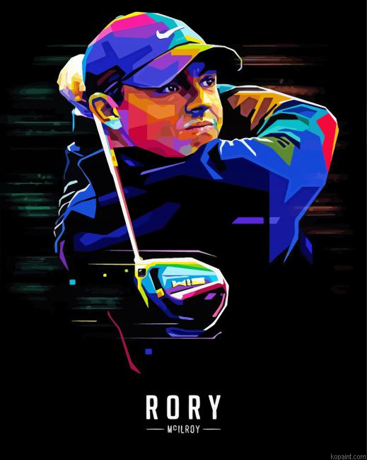 Pop Art Rory Mcilroy Painting By Numberss.png