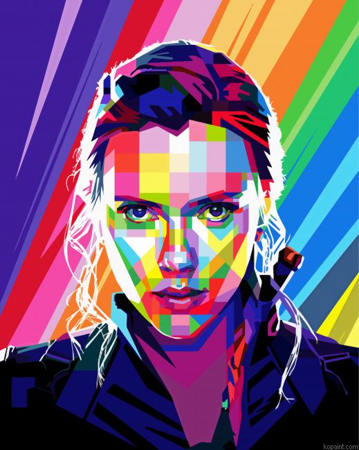 Pop Art Scarlett Painting By Numberss.png