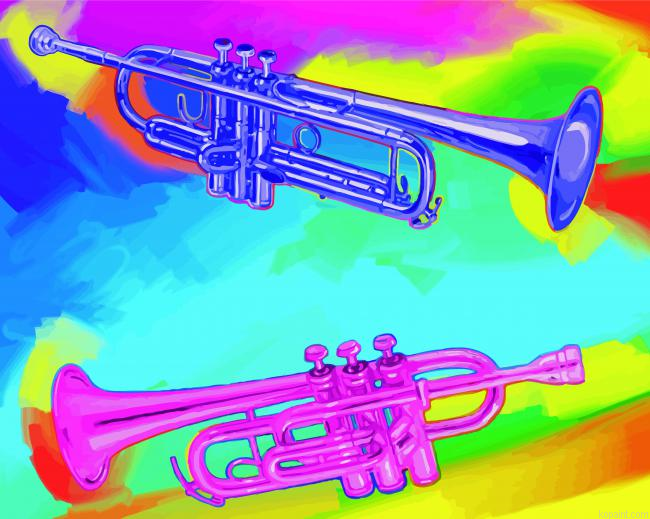 Pop Art Trumpets Painting By Numberss.png