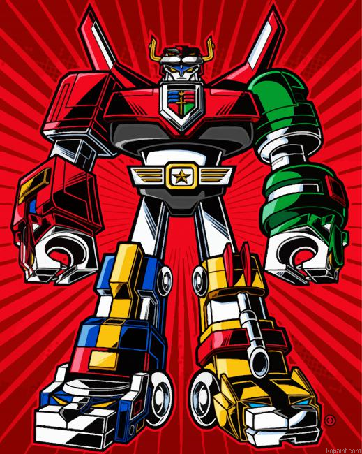 Pop Art Voltron Painting By Numberss.png
