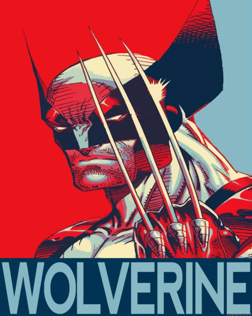 Pop Art Wolverine Painting By Numberss.png
