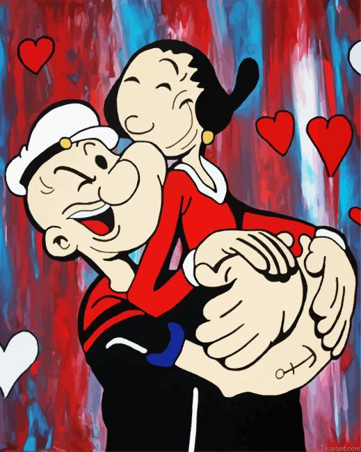 Popeye And Olive Couple Paint By Numbers.png