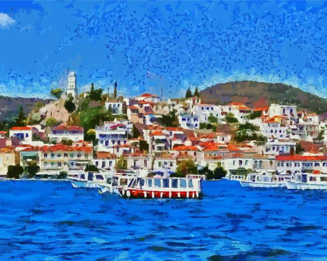 Poros Island Art Painting By Numberss.png