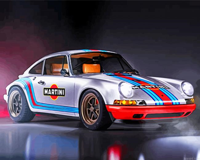 Porsche Car Racing Painting By Numberss.png