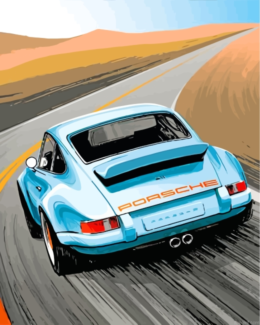 Porsche Illustration Painting By Numberss.png
