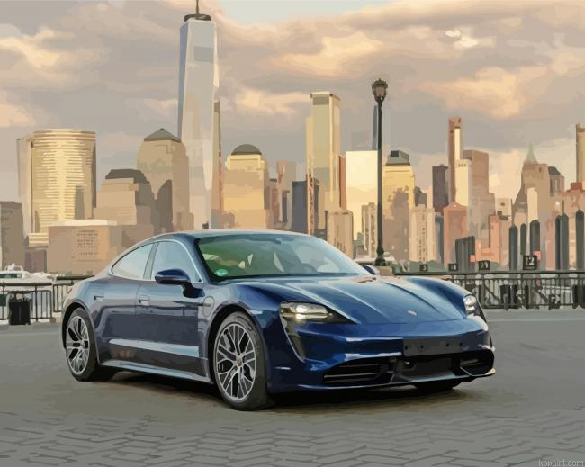 Porsche New York Buildings View Painting By Numberss.png