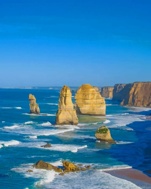 Port Campbell National Park Seascape New Painting By Numberss.png