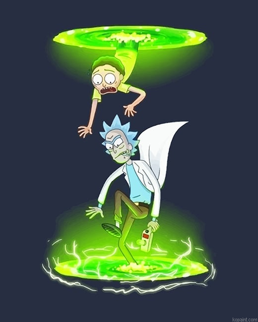 Portal Gun Rick And Morty New Painting By Numberss.png