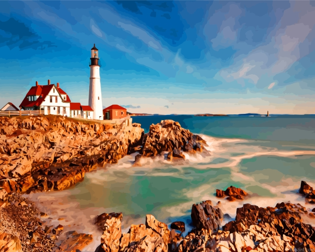 Portland Head Light Lighthouse Painting By Numberss.png