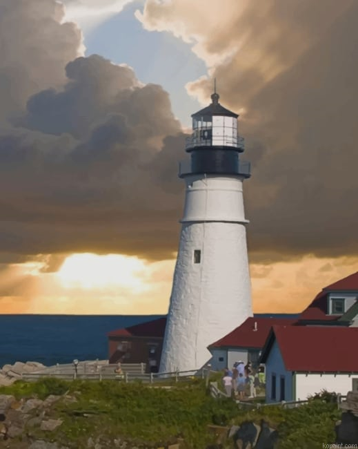 Portland Head Lighthouse New Painting By Numberss.png