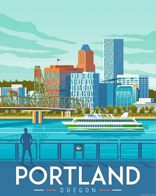 Portland Oregon Poster Painting By Numberss.png