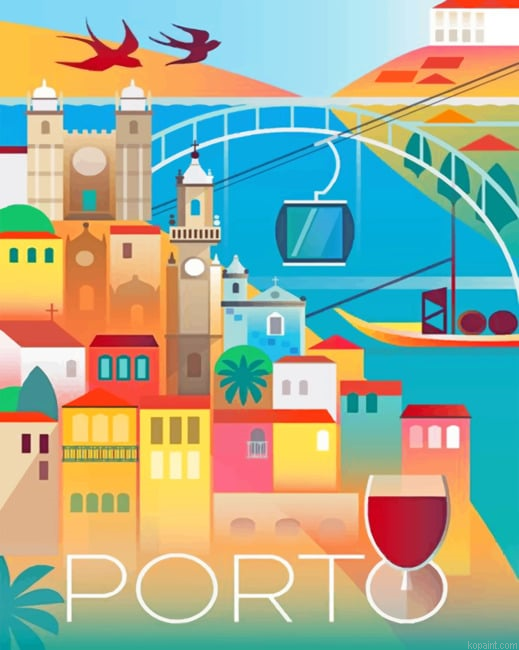 Porto Portugal Cities Painting By Numberss.png