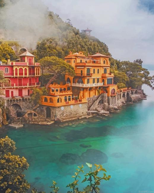 Portofino Harbour Italy New Painting By Numberss.png