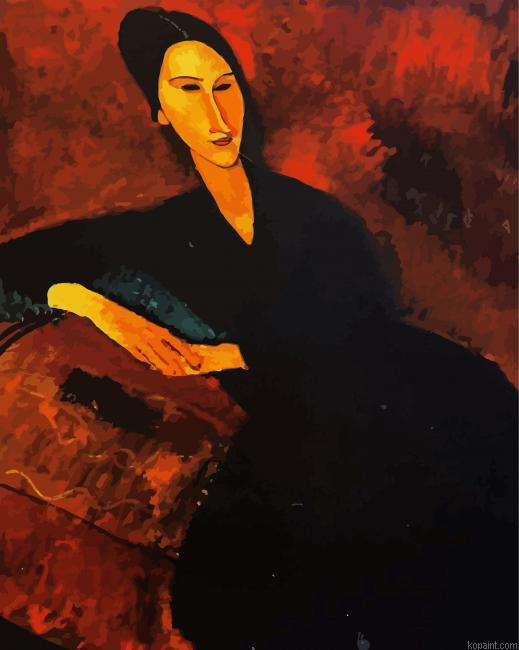 Portrait Of Anna Zborowska Modigliani Paint By Numbers