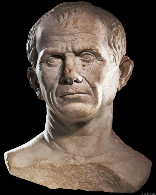 Portrait Of Buste De Cesar Paint By Numbers