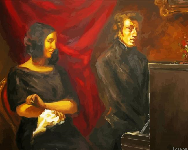 Portrait Of Frederic Chopin And George Sand Painting By Numberss.png