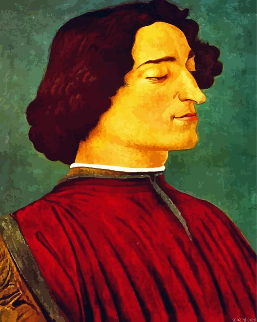 Portrait Of Giuliano De Medici By Botticelli Painting By Numberss.png