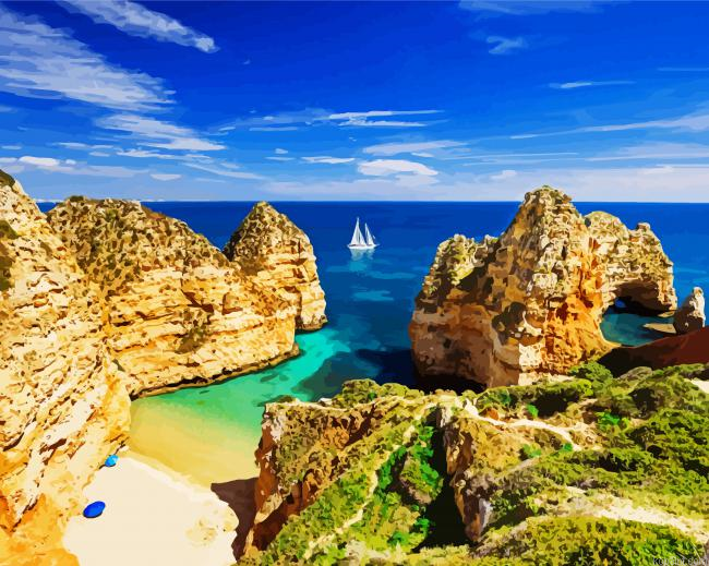 Portugal Algarve Beach Painting By Numberss.png