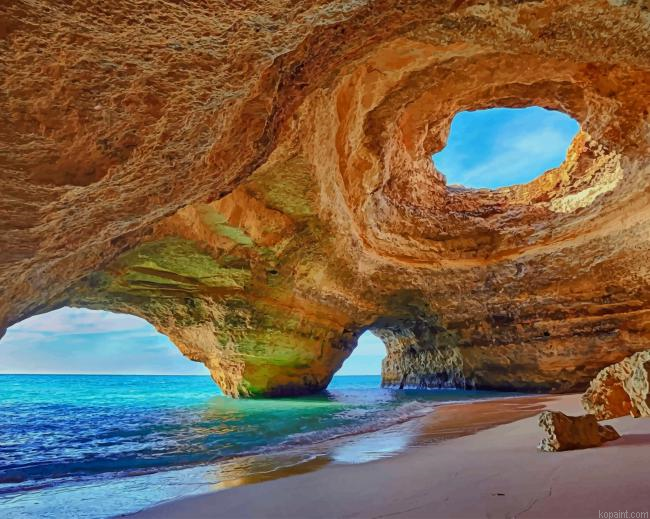 Portugal Beach Rock New Painting By Numberss.png