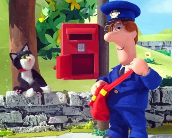 Postman Pat Painting By Numberss.png