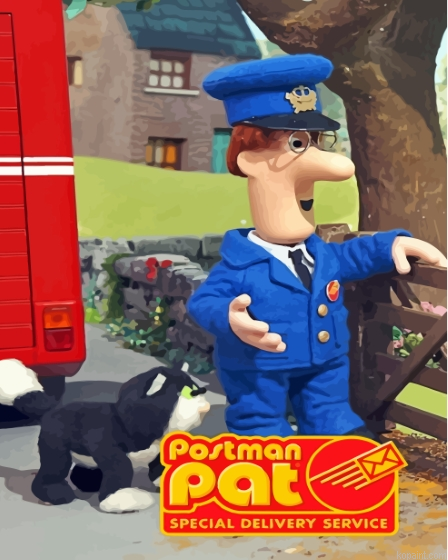 Postman Pat Special Delivery Service Painting By Numberss.png