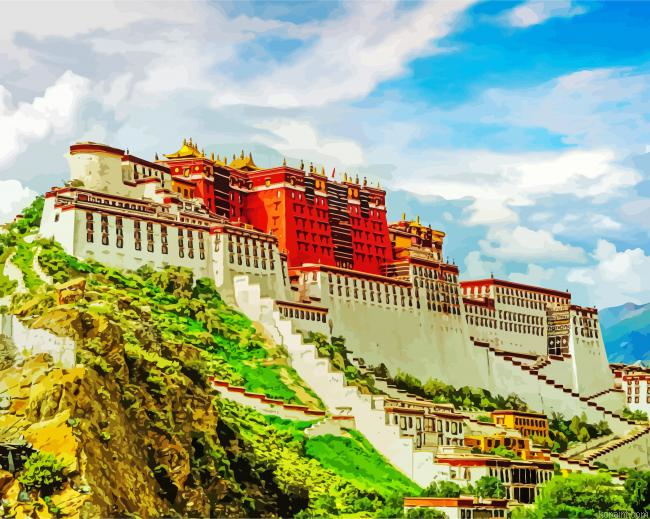 Potala Palace Lhasa China Painting By Numberss.png